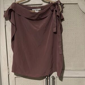 Trina Turk Dusty Rose Off-Shoulder Blouse